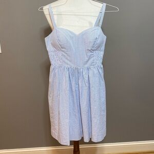 EUC Lilly Pulitzer Blue Seersucker Sundress - Size 4